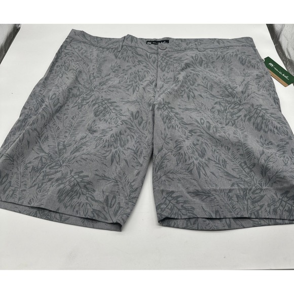 TravisMathew Other - TravisMathew Jaguar Golf Shorts Mens 42 Grey Tropical Leaf Eco Performance New